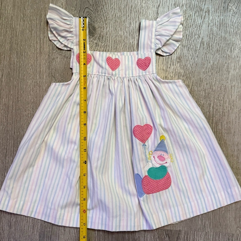 Vintage clown Dress toddler 3t